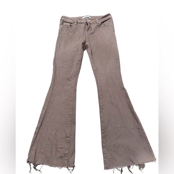 PacSun Brown Stretch Low Rise Flare Jeans Size 25 - Picture 8 of 8